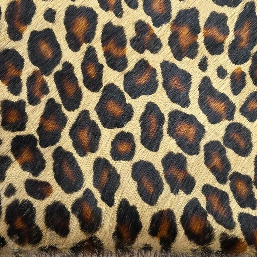 UWakstar Designs Leopard Calf Hair Wristlet Clutch Small Animal Print Mob Wife